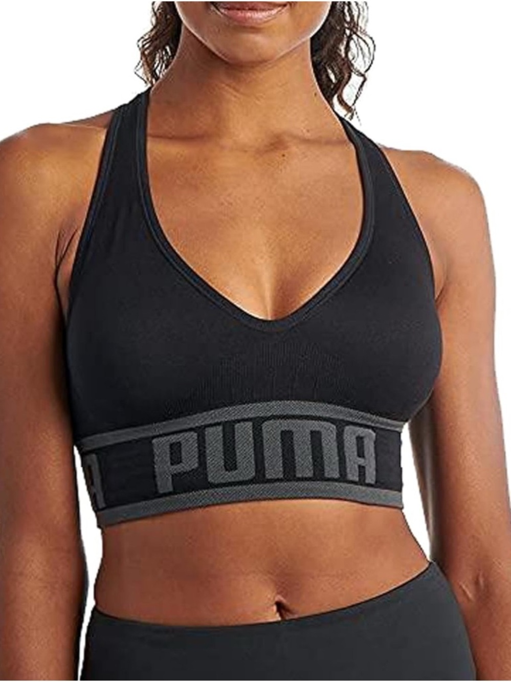 PUMA womens Seamless Sports Bra Size Medium